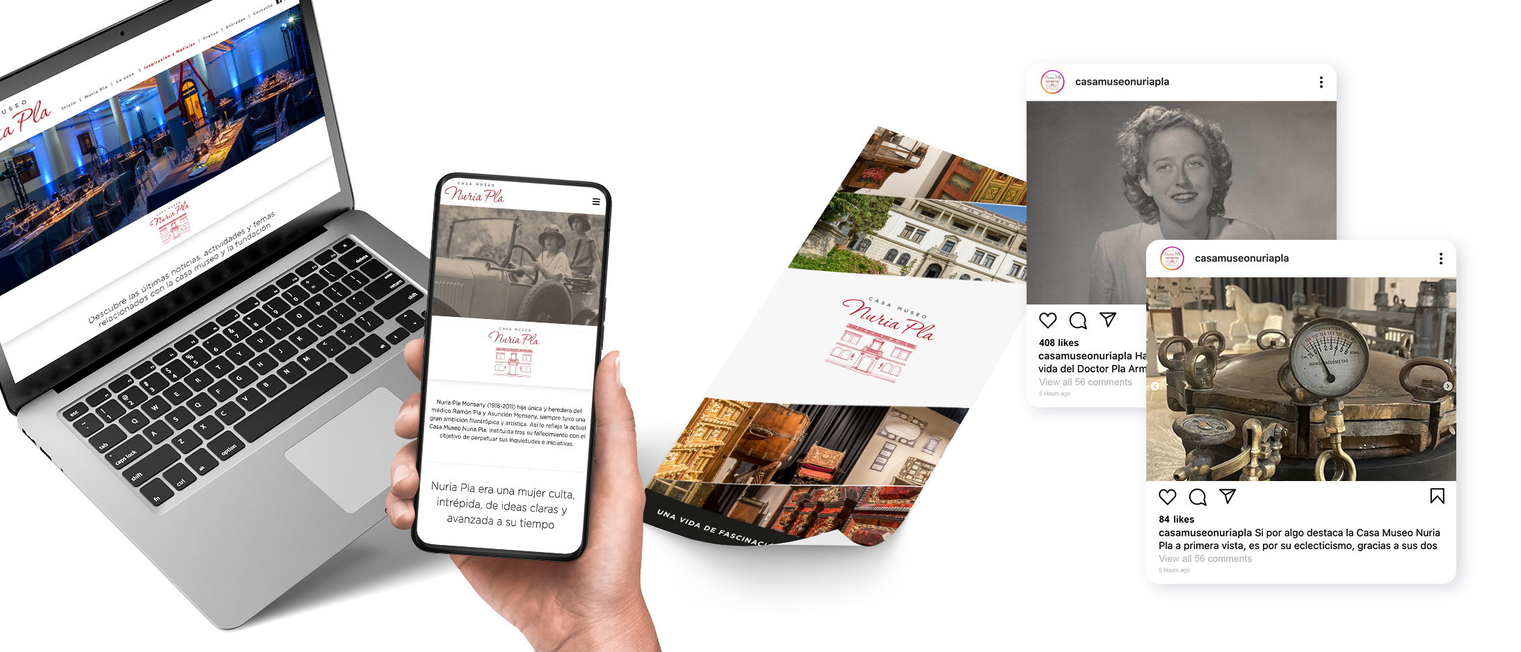 web, redes sociales y publicidad Casa Museo Nuria Pla