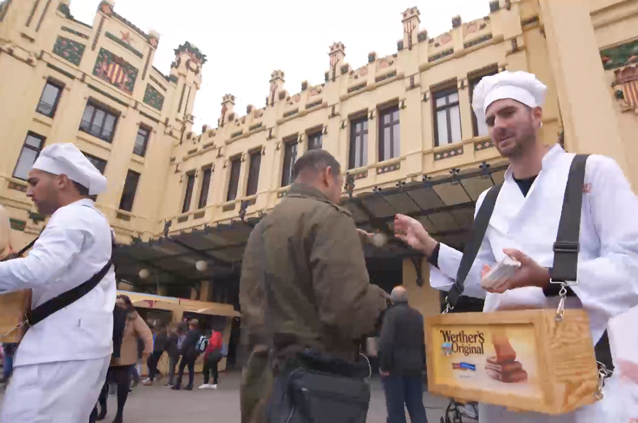 Street marketing en la estación de AVE Valencia